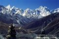 Memorial to Sherpa Climbers Above Duglha